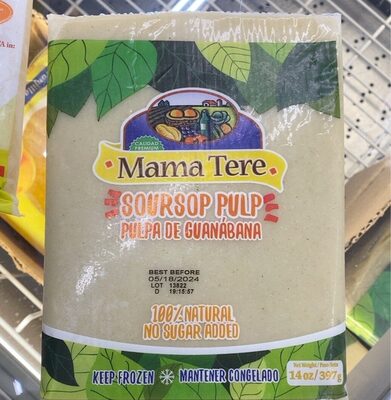 Soursop pulp front packaging