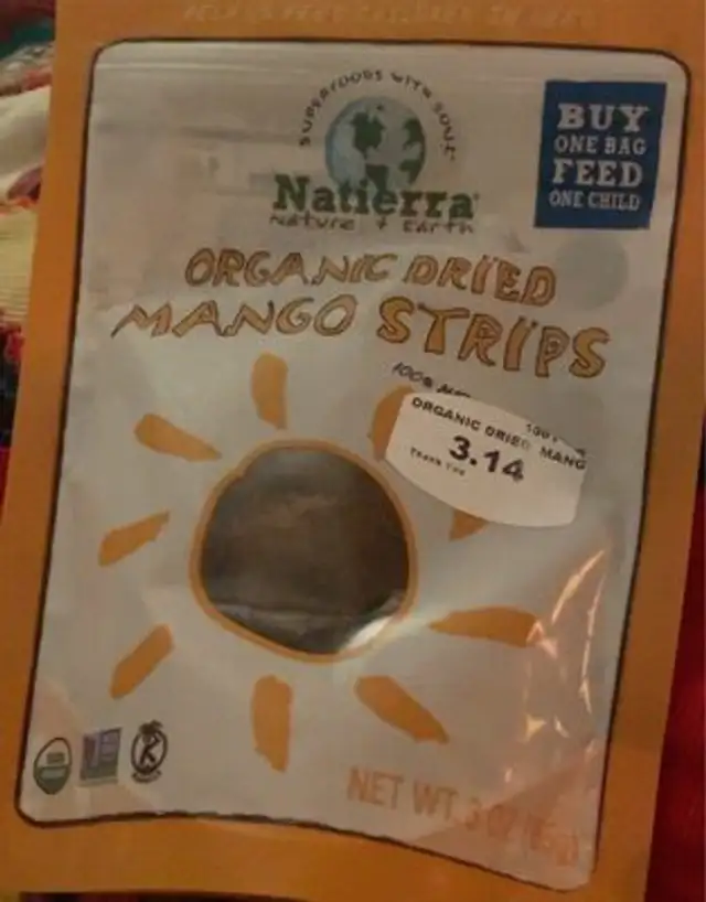 Organic Dried Mango Strips
