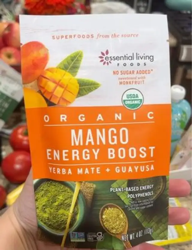 Organic mango energy boost