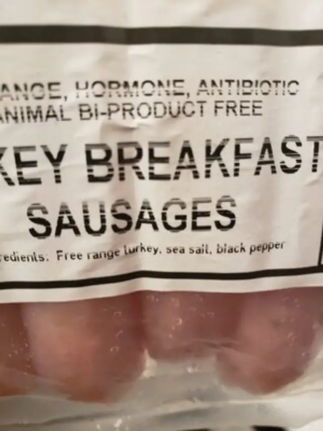 brookers natural meats turkey breakfast sausage ingredients label
