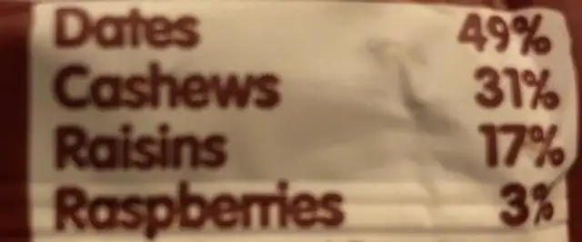 Berry delight ingredients label
