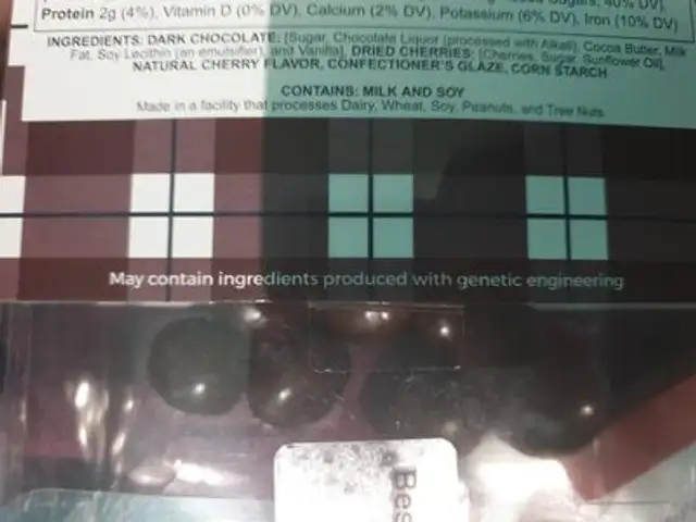 Unknown ingredients label