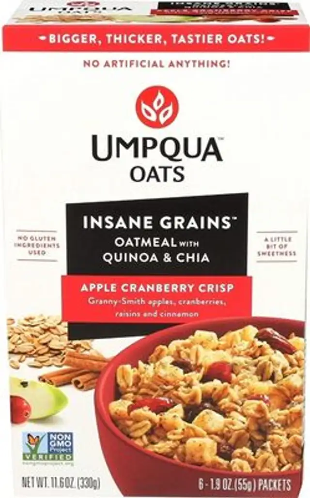 Oatmeal insane grains apple cranberry crisp