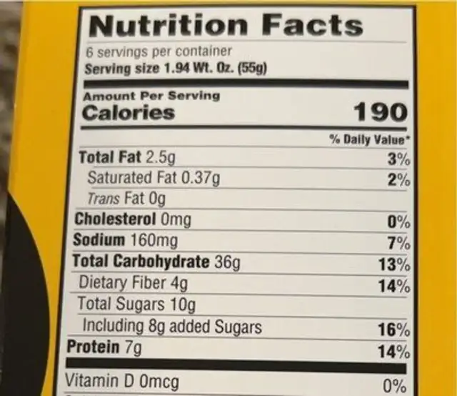 Oatmeal insane grains apple cranberry crisp nutrition facts table