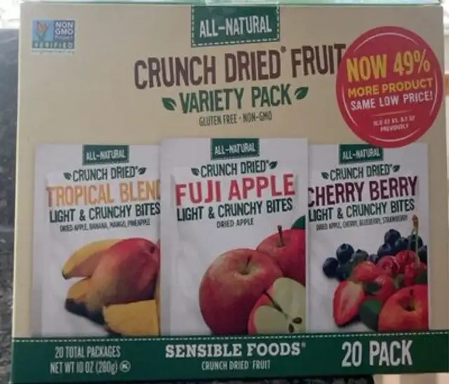 Crunch dried fruit