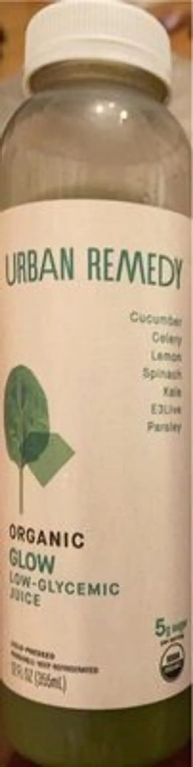 Organic glow low-glycemic juice