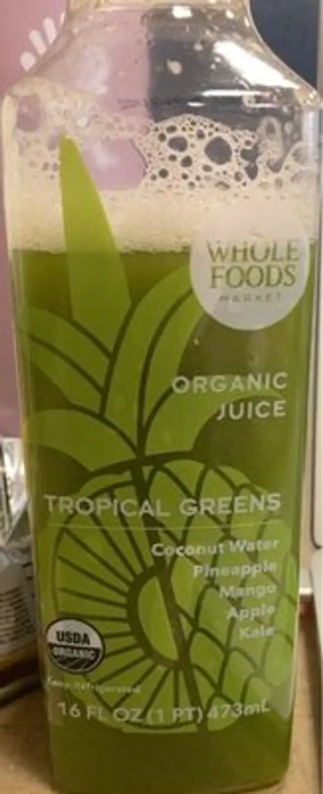 Tropical Greens Organic Juice