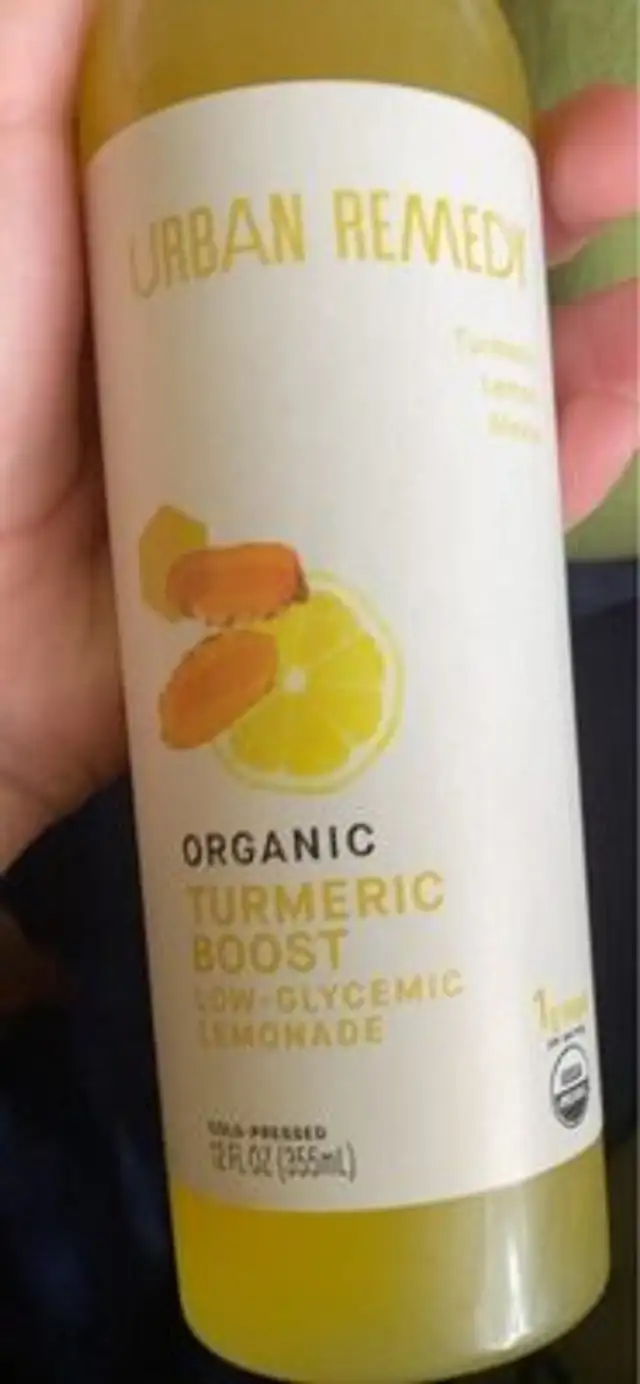 Organic turmeric boost low glycemic lemonade