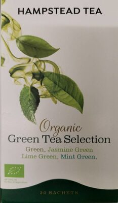 Organic green tea selection