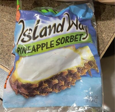 Island way pineapple sorbet
