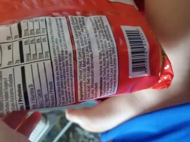 Aritos ingredients label