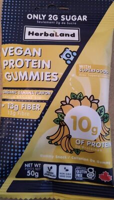 Vegan Protein Gummies: Organic Banana