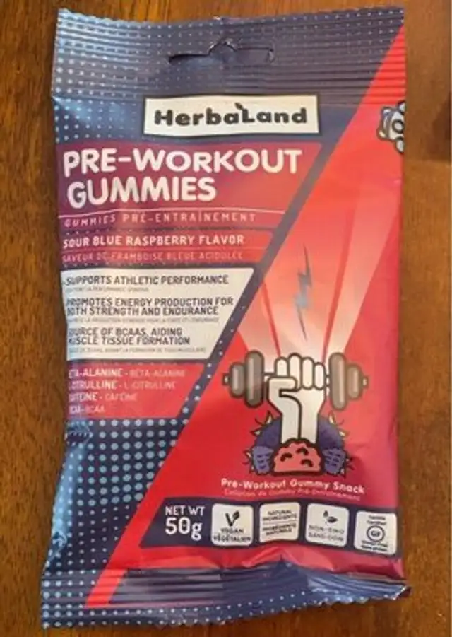 Pre-wourkout gummies