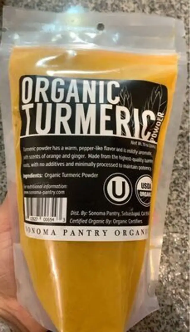 Organic turmeric powder