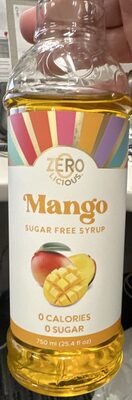 Mango Sugar Free Syrup front packaging