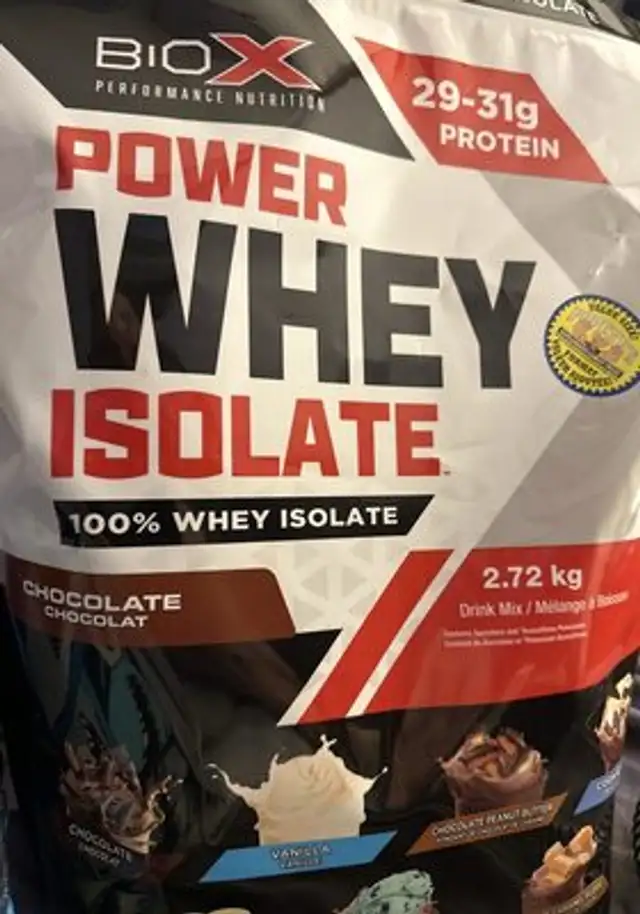 Power Whey Isolate, Chocolate front packaging
