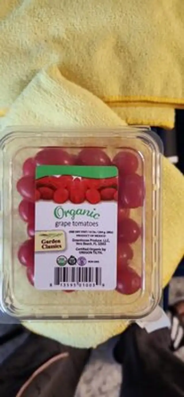 Organic grape tomatoes