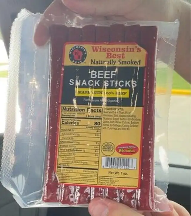 Wisconsins best mild protein snack meat sticks