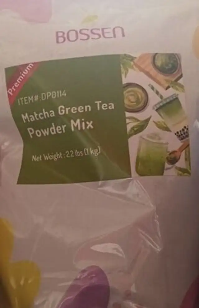 Matcha green tea powder mix