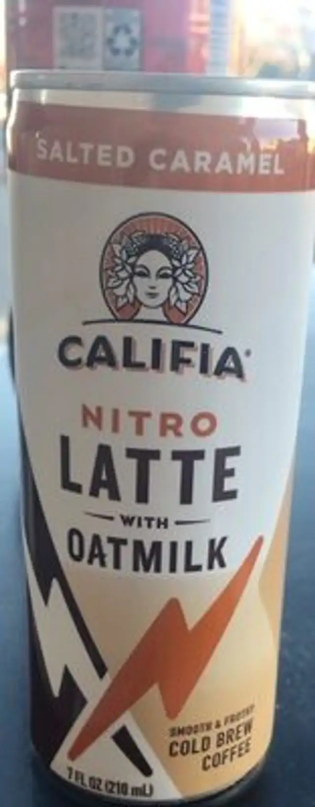 nitro latte with oatmilk salted caramel