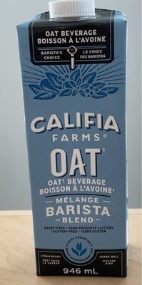 Oat Barista Blend front packaging