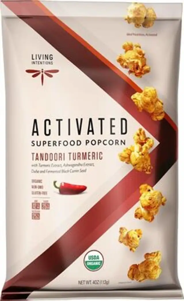 Activated Superfood Popcorn Tandoori Turmeric