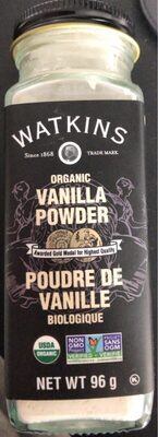 Organic Vanilla Powder front packaging