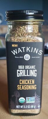 1868 Organic Grilling Chicken Seasoning front packaging