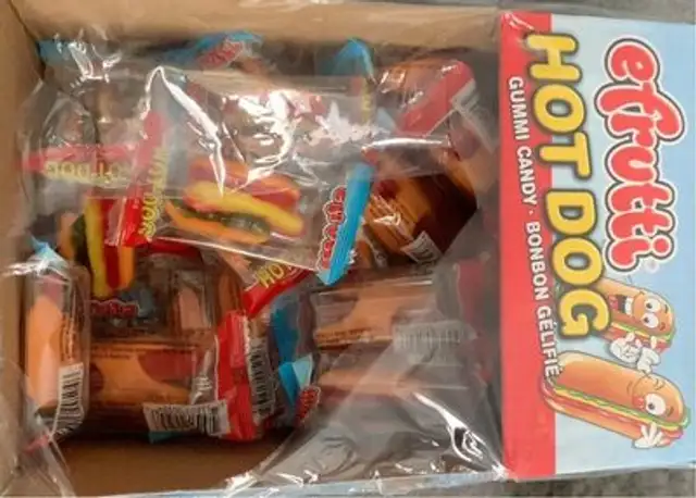 Hot dog gummy candy