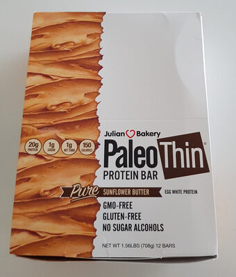 PaleoThin Protein Bar Pure Sunflower Butter
