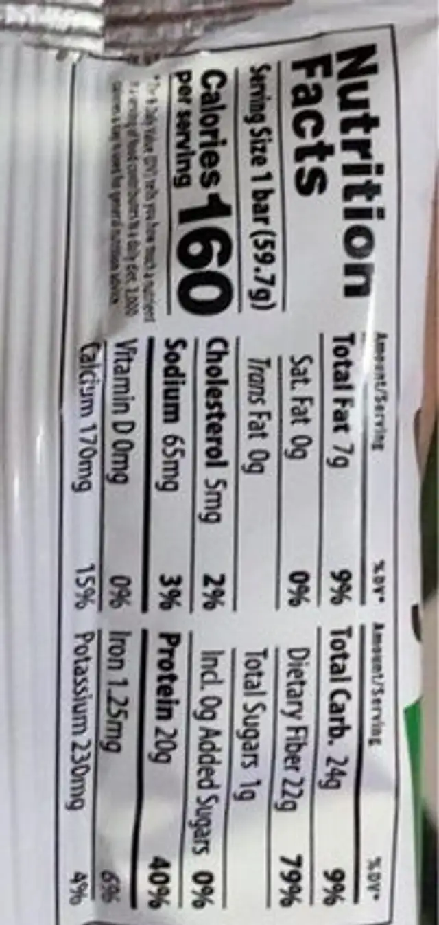 Stay thin penut butter nutrition facts table