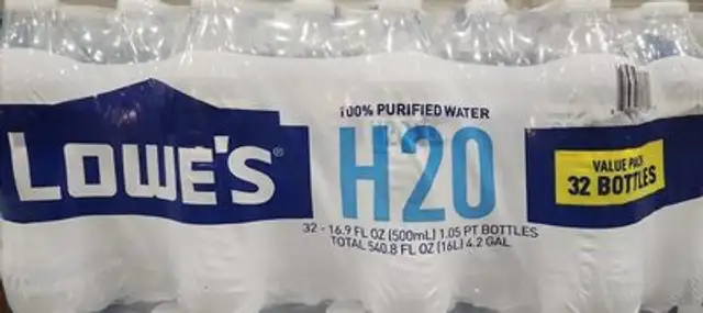 Lowes H2O Purified Water