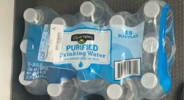 Purified drinking water