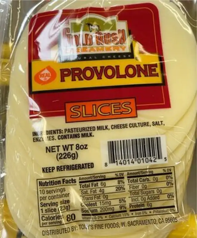 Provolone slices