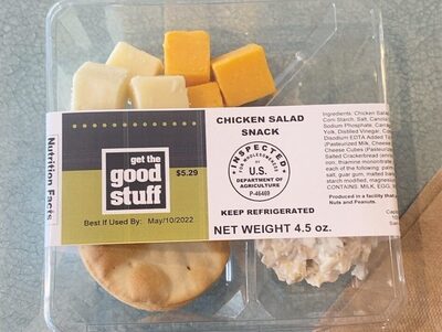 Chicken salad snack front packaging