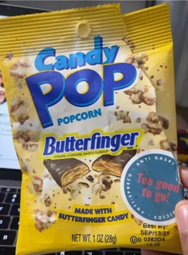 Pop corn butterfinger