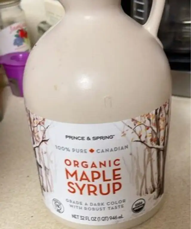 Organic maple syrup
