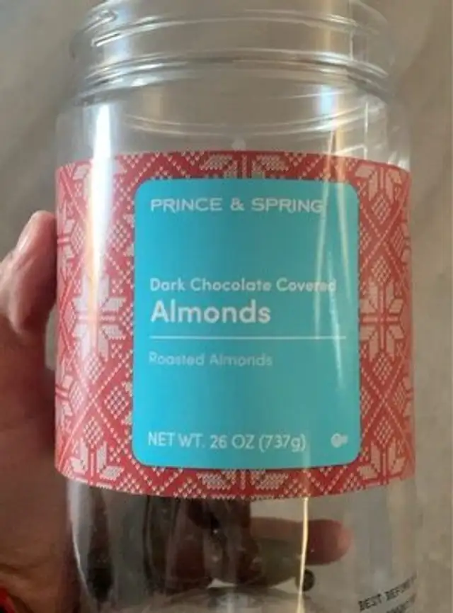 Dark chocolate covered almonds