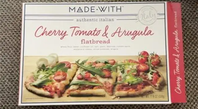 Cherry tomato & arugula flatbread