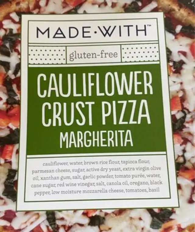 Califlower crust pizza margarita