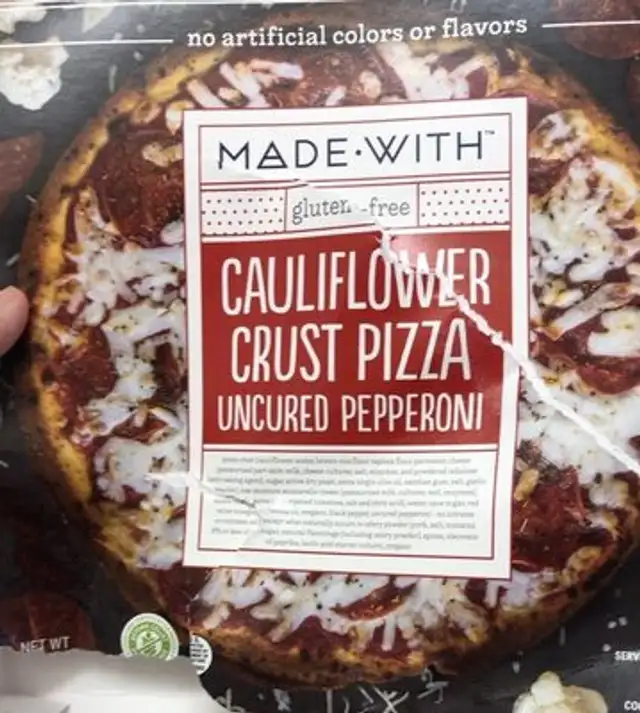 Culiflower Crust Pizza uncured pepperoni