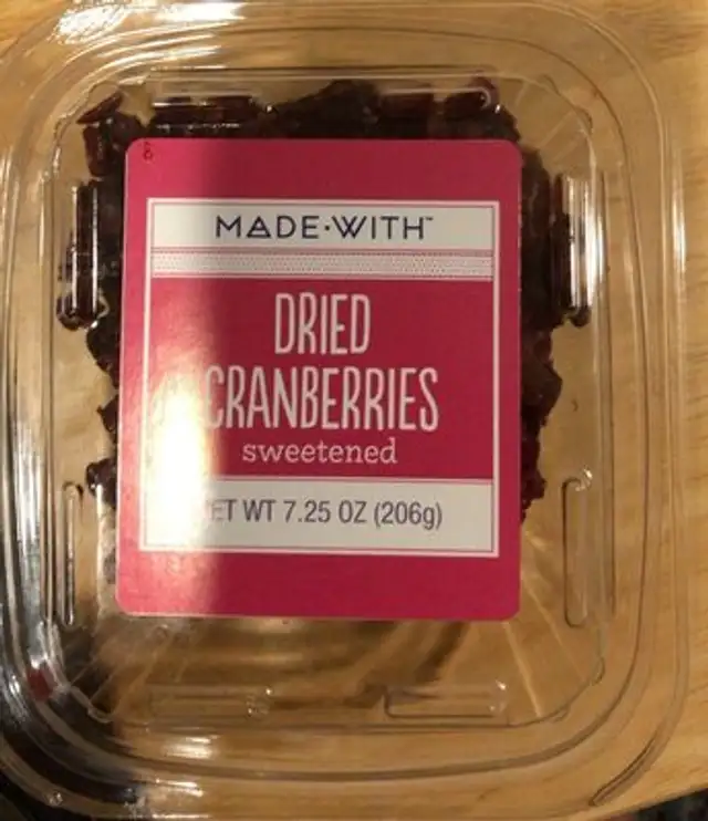 Dried cranberries