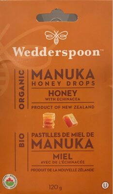 Organic Manuka Honey Drops, Honey With Echinacea