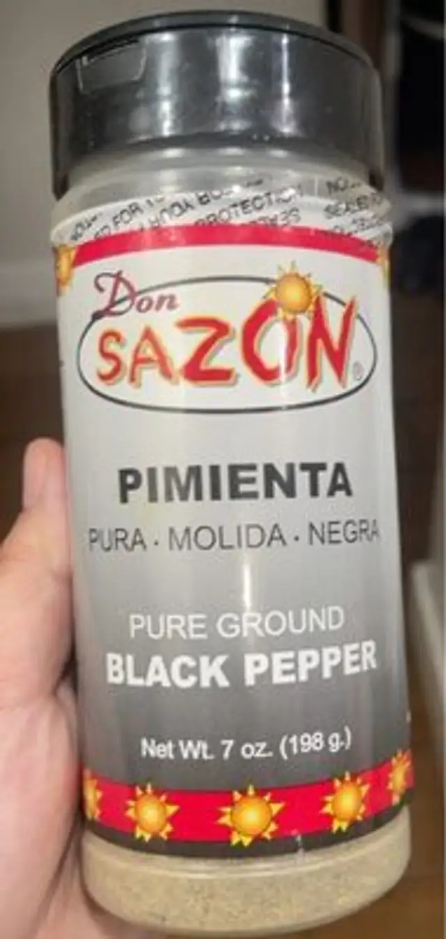 Pure ground black pepper