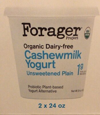 Organic dairy free yogurt