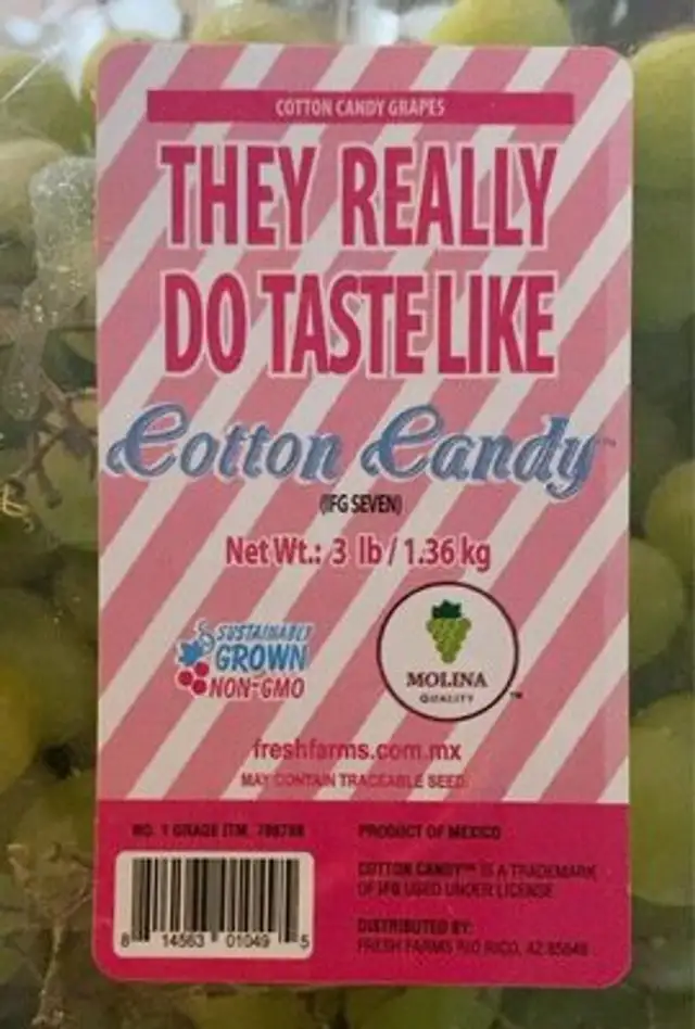 Cotton candy grapes