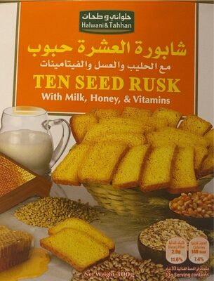 Ten seed rusk Milk,Honey, Vitamins