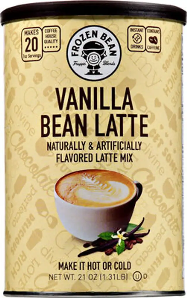Vanilla bean latte deluxe drink mix