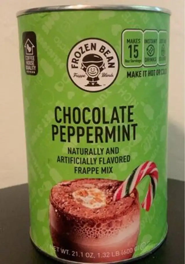 Chocolate Peppermint flavored frappe mix