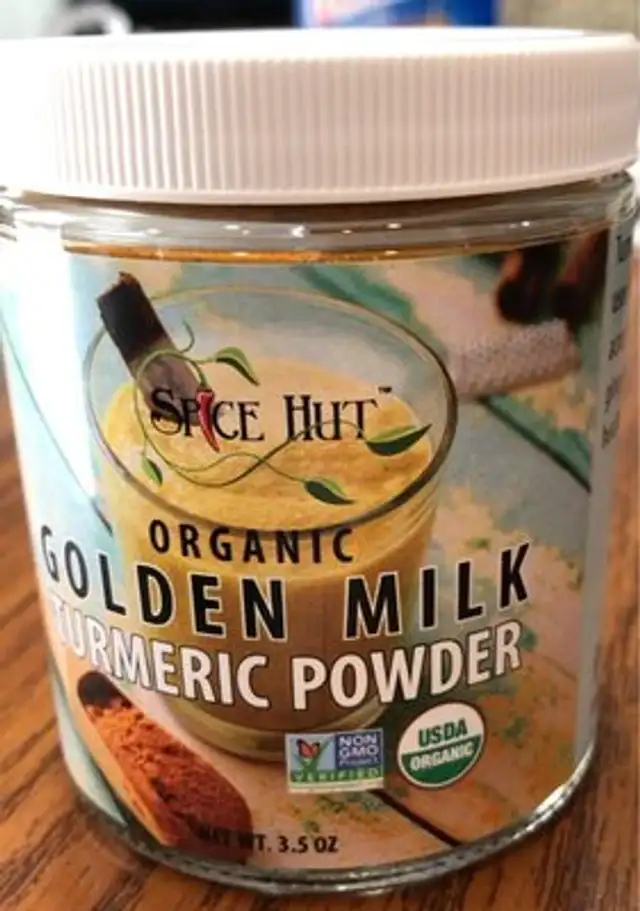 Organic golden milk turmeric powder